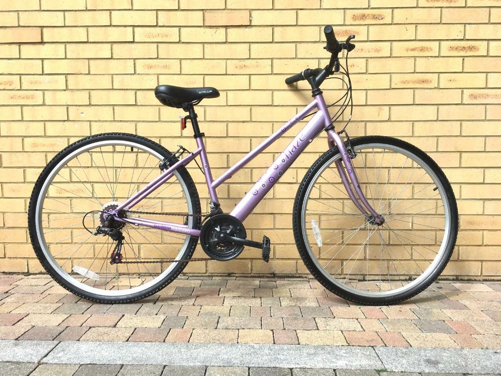 ladies hybrid bike 17 inch frame